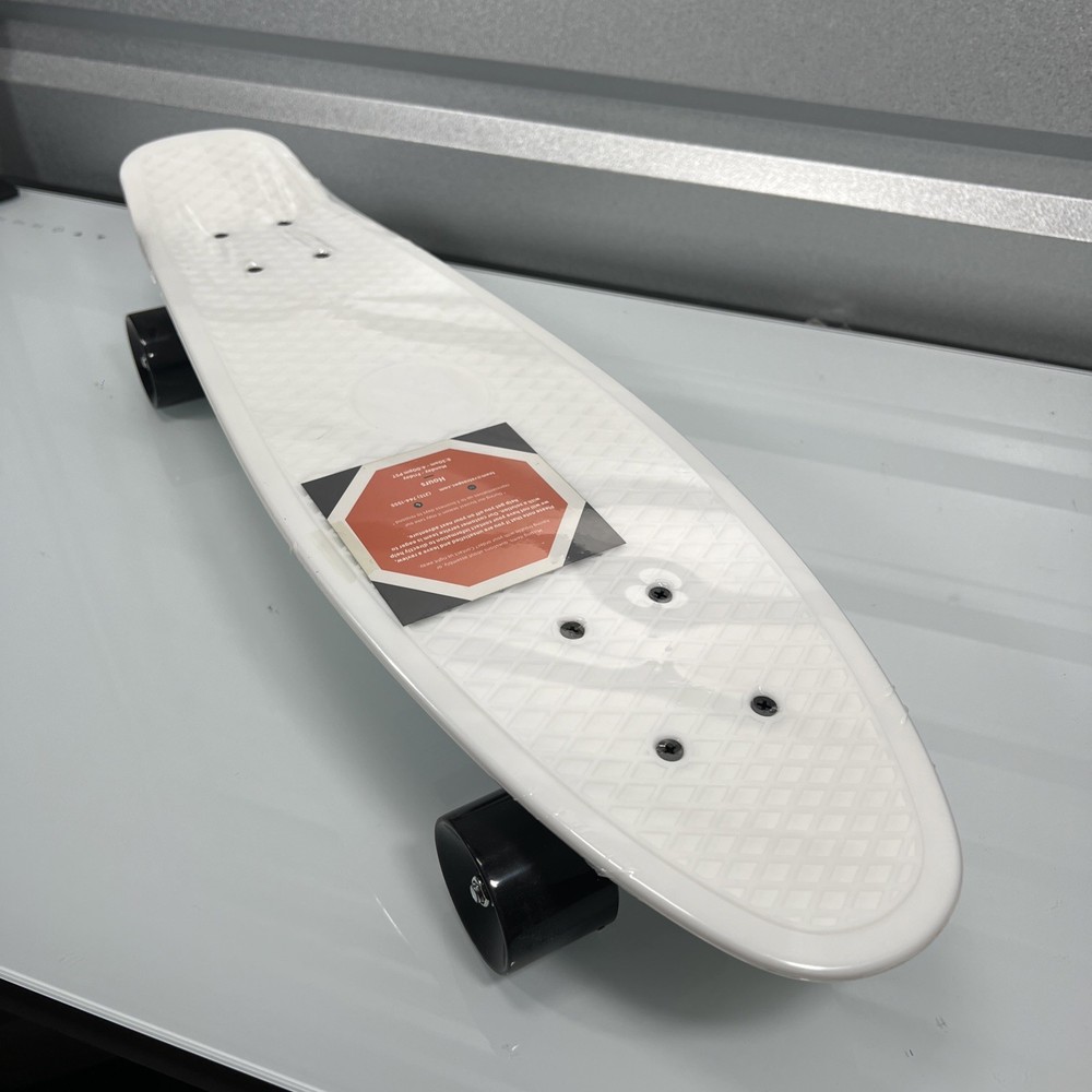 NEW Retrospec Quip 27" SkateBoard Plastic Deck White Plastic Wrapped
