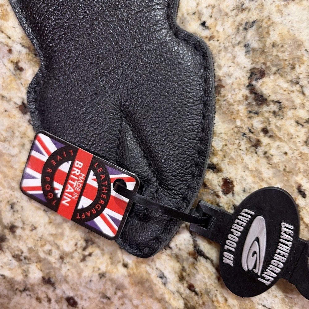 Leathergraft Liverpool Great Britain Guitar Strap Signed