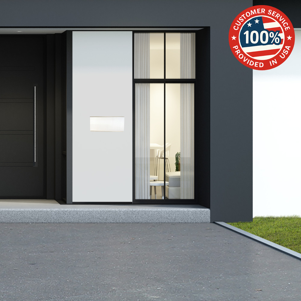 Through-The-Wall Drop Box with Rainproof Cover | Heavy Duty Through Wall Mailbox