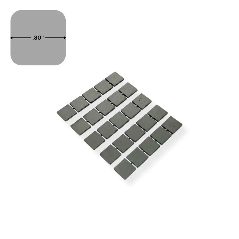 OFFROAD ANONYMOUS Tube Caps - Shape: Square, Size: 1" (Quantity: 25 Pack)