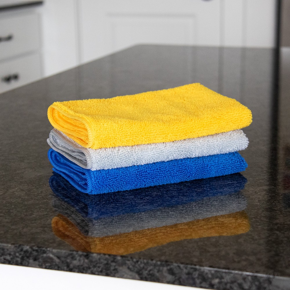 Stout Stuff Microfiber Cleaning Towels, 24 Count Multicolor
