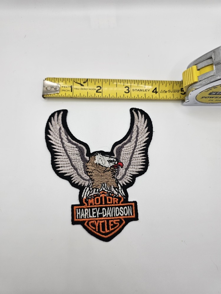 Vintage Harley Davidson Motorcycles Biker Patch 4" Patch Eagle