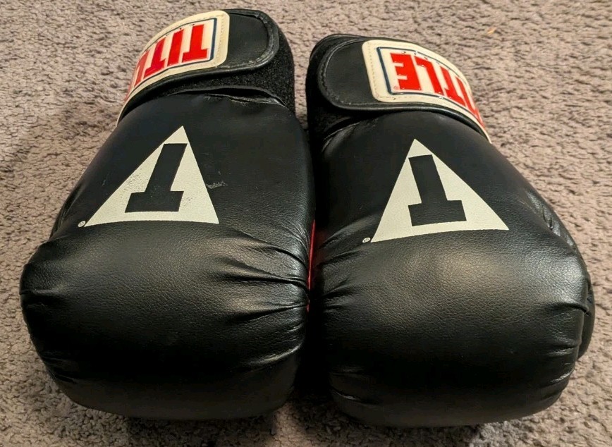 Title Boxing Gloves 12 oz Regular Black / Red