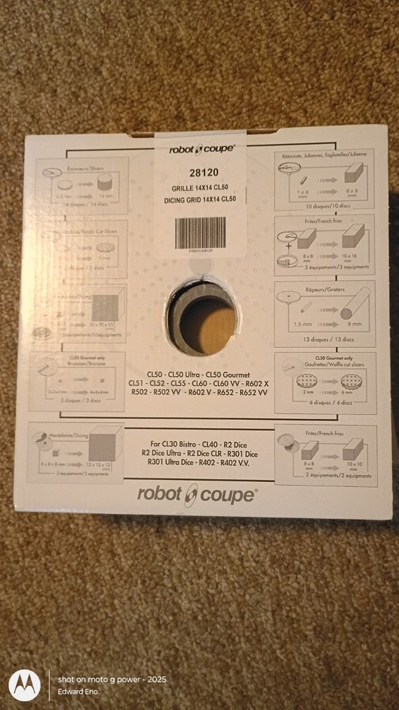 Robot Coupe Dicing Kit Slicing Disc & Dice Grid Replacement 28113W