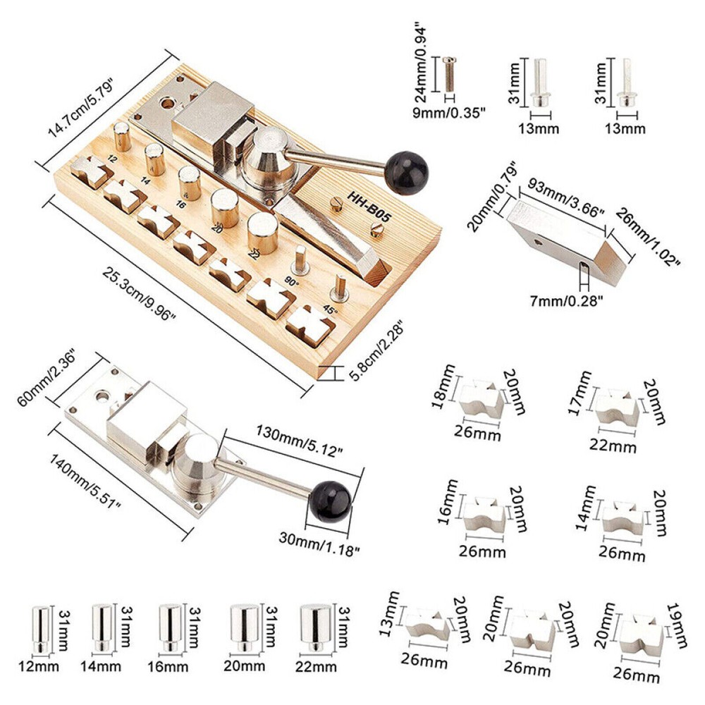 Ring Bending Machine, Sizes 6 Jewelry Ring Bender Maker Tool Set Jewelry Making
