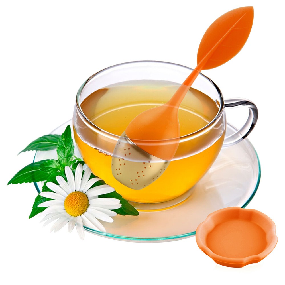 Tea Infuser Loose Tea Leaf Strainer Herbal Spice Silicone Filter Diffuser