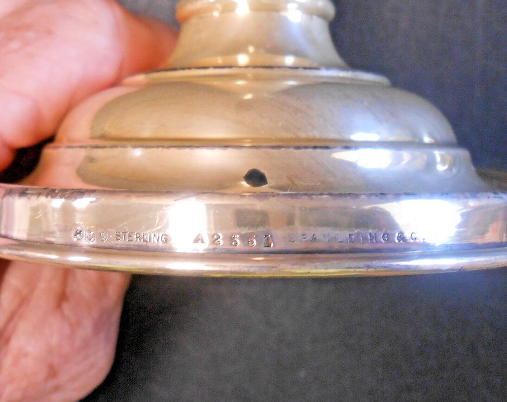 Vintage Gorham Sterling Silver Holloware Pattern A2551 Candlesticks