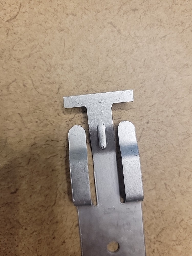 T-Grid Clip, Side Mount, 1/4" Hole, Threaded, like ATS41