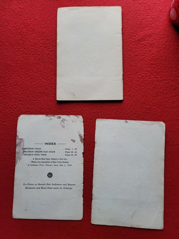 Starrett Price Guide 1950