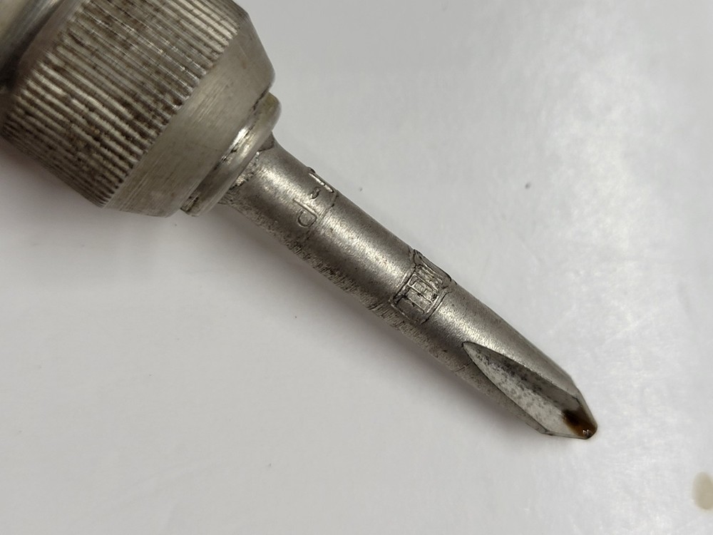 Vintage Interchangeable Screwdriver Set w/ Bits & Leather Case