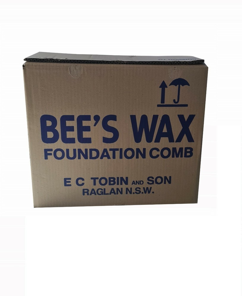 AUSTRALIAN Made Bee Foundation Sheets | FULL DEPTH wax foundation for bee frames