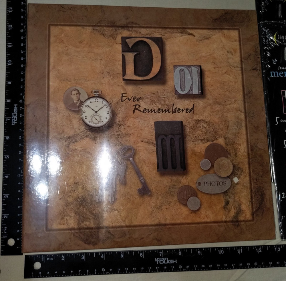 Bound + d/termined "Ever Remembered" Scrapbook Kit w/ 2x Refill Pages + Folder
