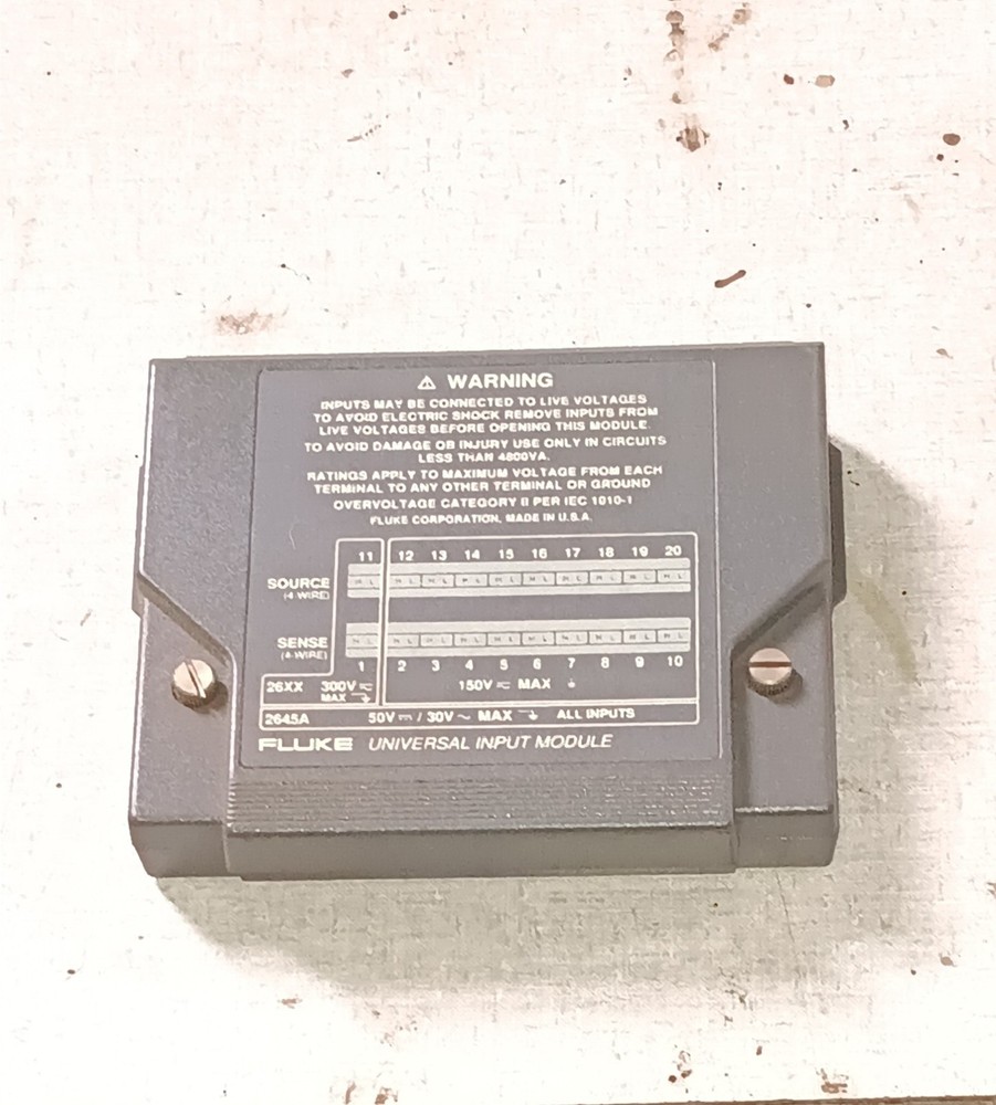 Input Module 2635a for Fluke Data Bucket