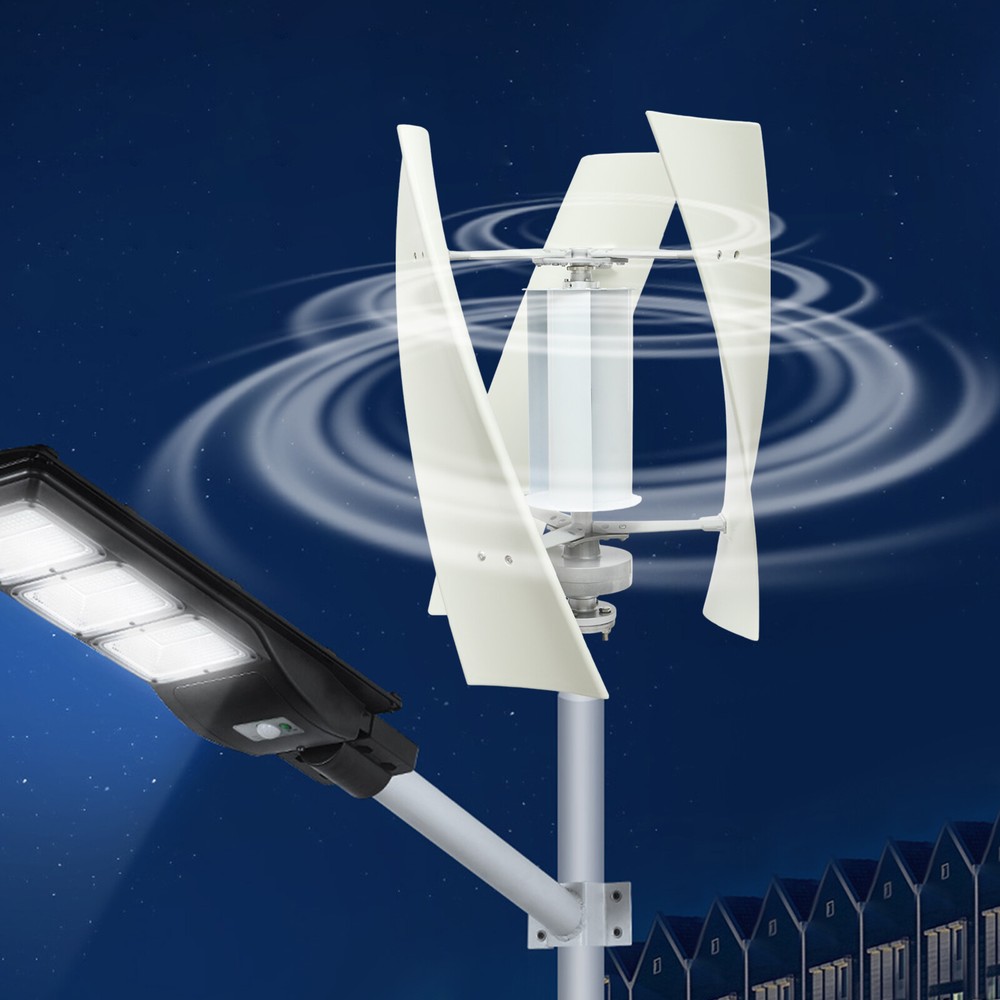 100W 4-Blade Vertical Wind Turbine Generator - 24V W/Controller Windmill Power