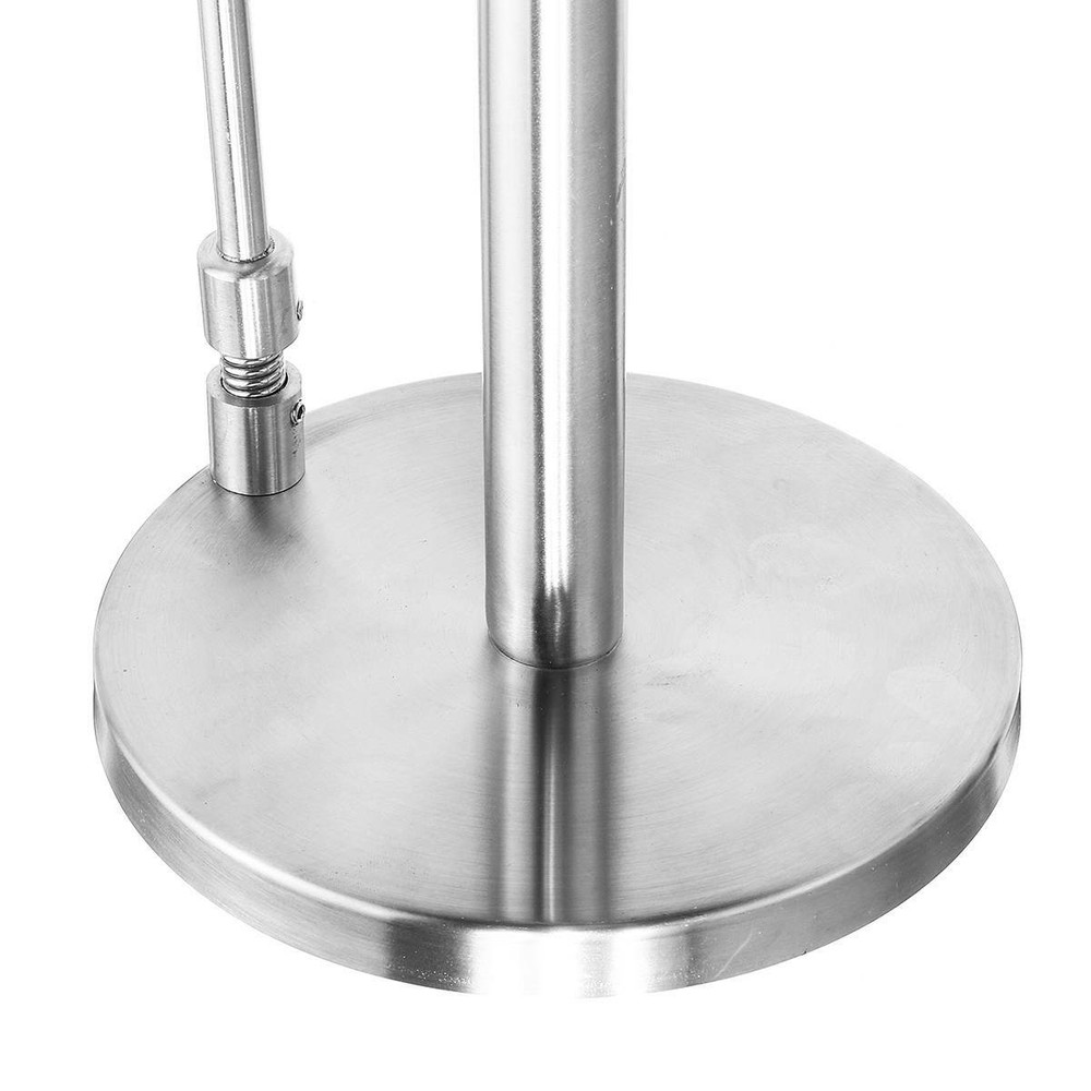 New Kitchen Stainless Steel Towel Roll Holder Pole Stand Storage Solution Silver