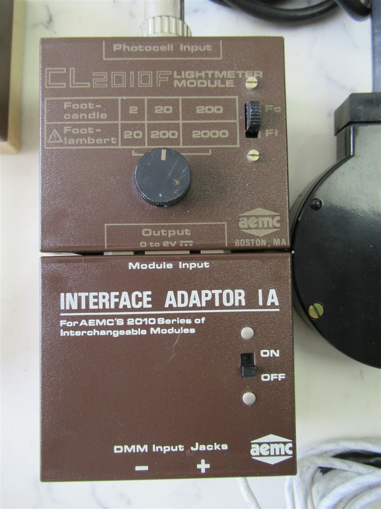 AEMC CL2010F Lightmeter Module InterFace Adaptor Sound Level Meter 1A CS2010