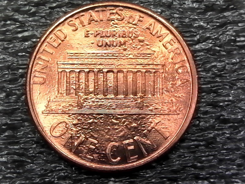 1995-P Lincoln Memorial Cent - Blistered Copper Layer Error Coin (e5160)