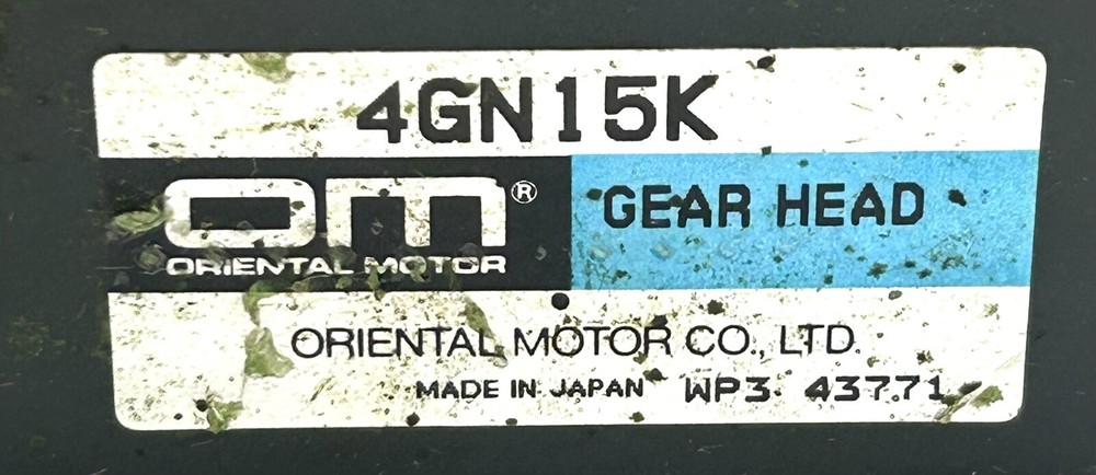 Oriental Motor 4GN15K Gear Head
