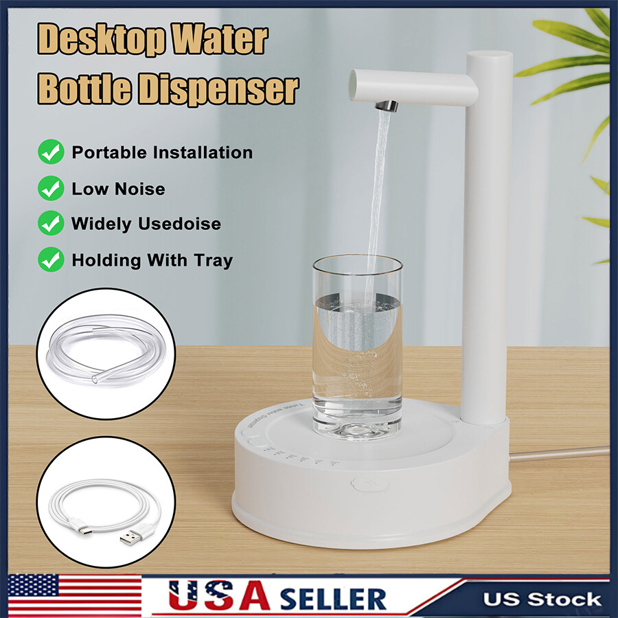 Desktop Water Bottle Dispenser, Portable Electric Water Dispenser Pump 5 Gallon