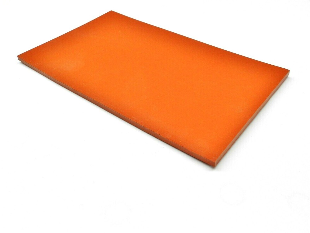 Silicone Rubber Sheet 6x10x 1/4 Thick High Temp Solid Red/Orange Grade