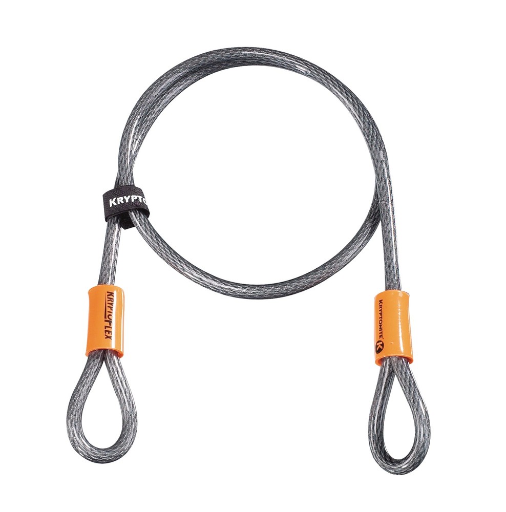 Kryptonite KryptoFlex 410 Double Loop Cable 10mm x 120cm (47.2˝) Black/Orange