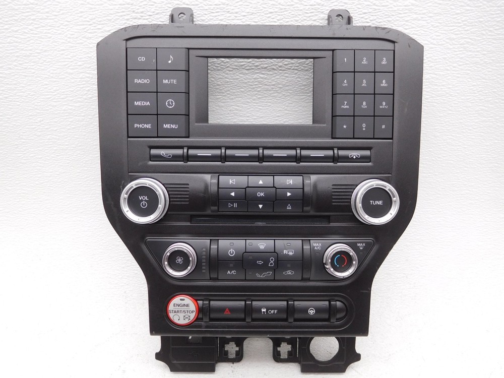 OEM Ford Mustang Radio Temp Control Panel Face Plate-Scuffs, Missing Clips