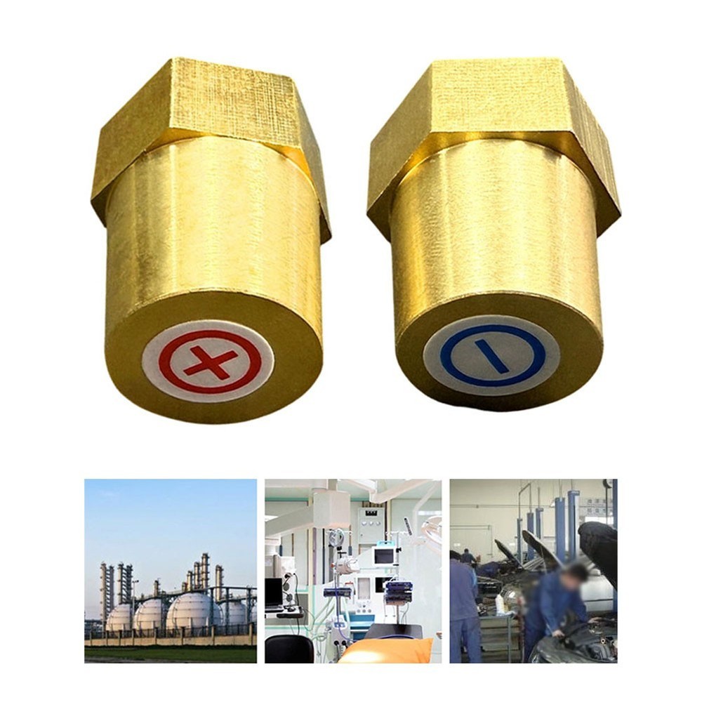 Brass Battery Terminals 2PCS with Compact Threads No Missing Teeth Design