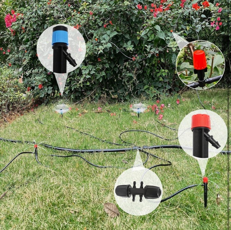 170FT Drip Irrigation System Kit, Automatic Garden Watering Misting System fo...