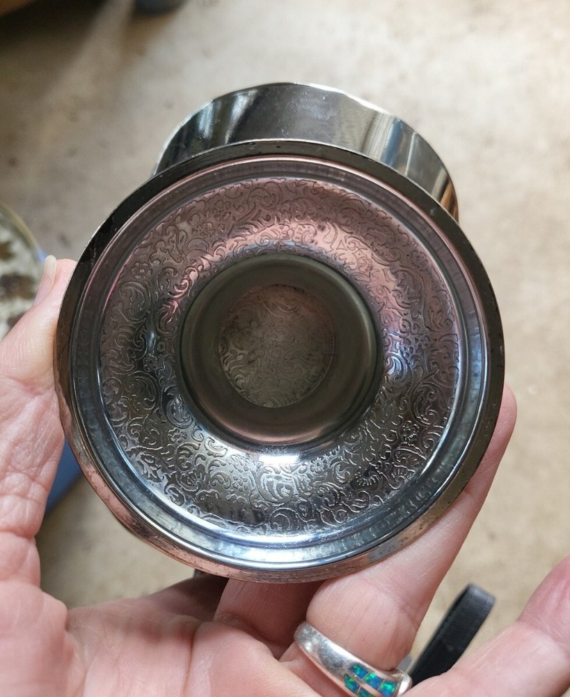 Vintage Silver Plated Sugar Scuttle for Candy, Nuts, Sugar or salt