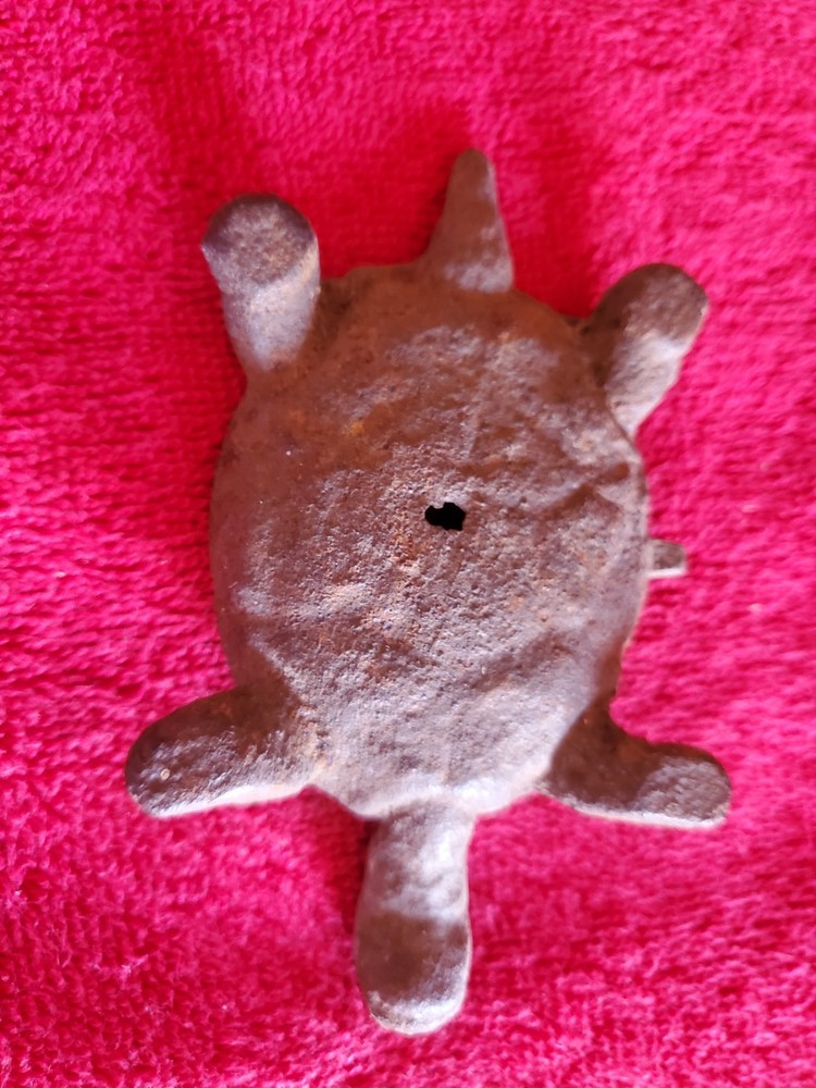 Vintage Cast Iron Turtle Decor Item