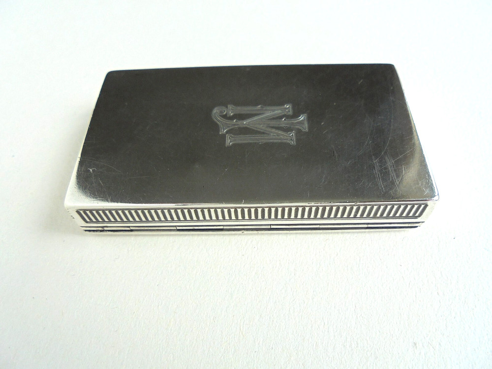 Sampson Mordan Silver Enamel Vesta Case 1889