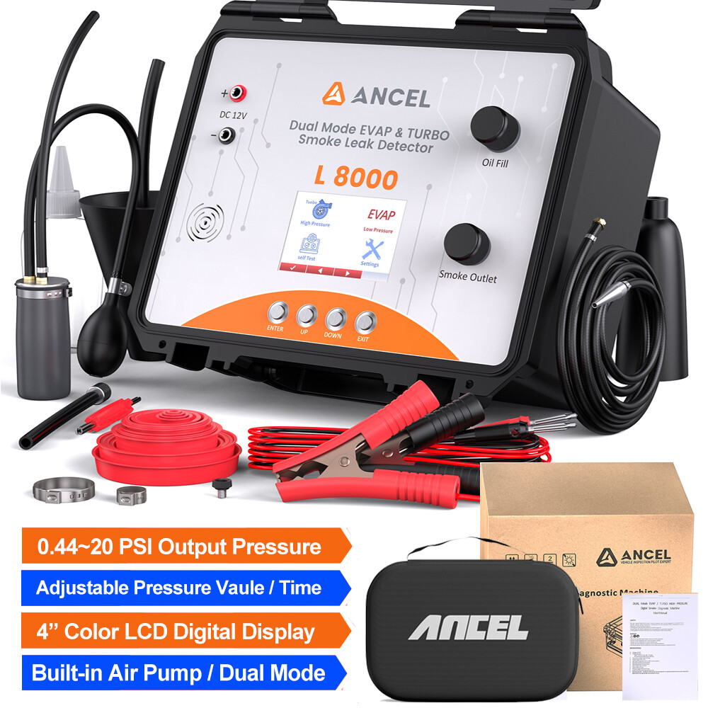 Car Leak Detector Dual Mode Leak Diagnostic Tool for EVAP & Turbo System Testing