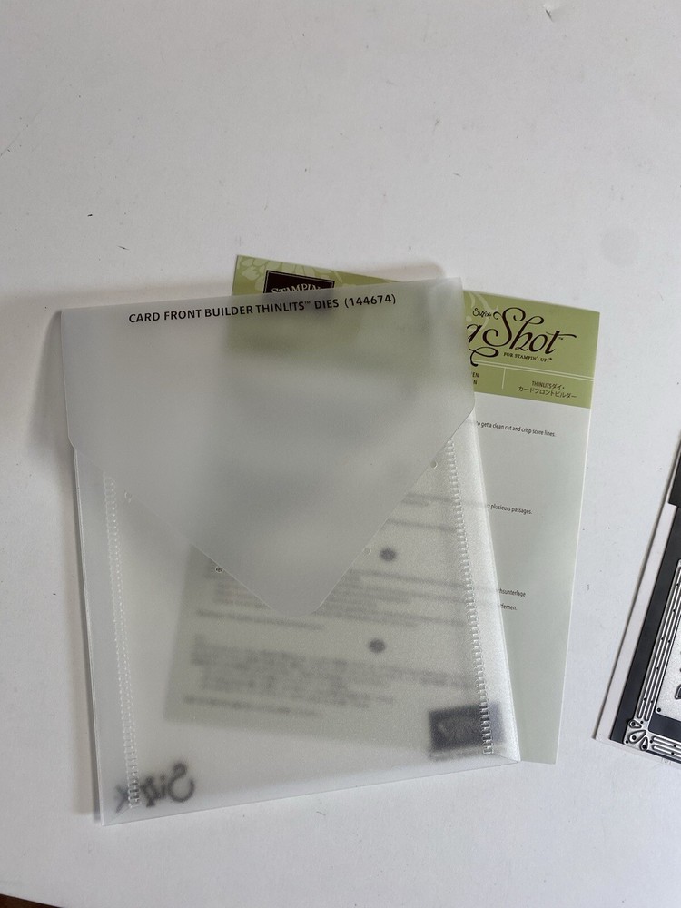 Stampin Up Card Front Builder Thinlits Metal Cutting Dies 144674 Die Set Only