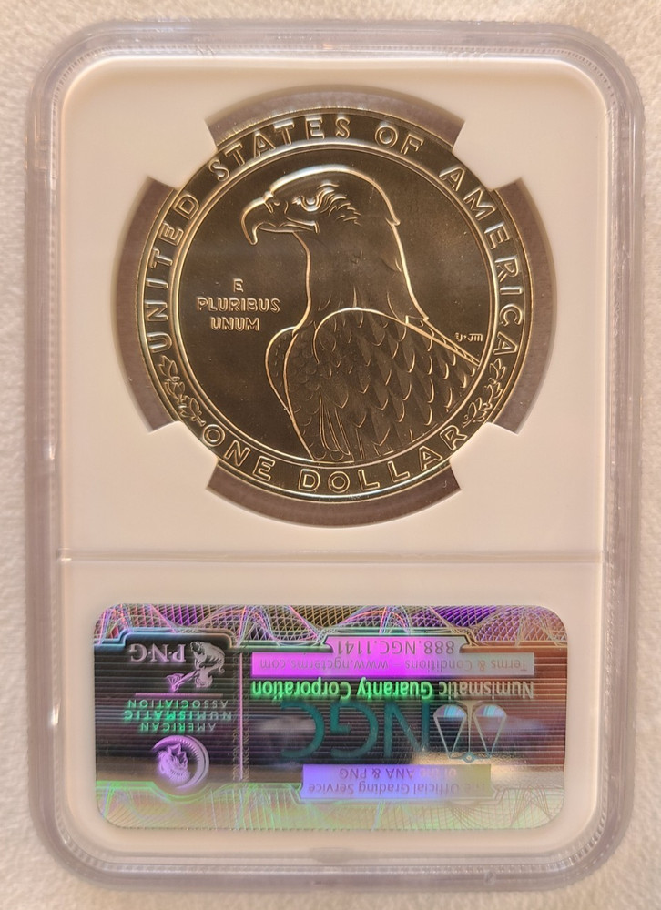 1983 D Olympics commemorative silver dollar NGC MS70