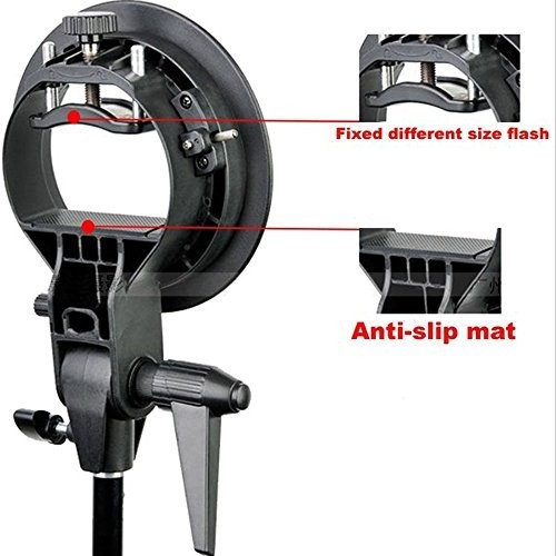 Speedlite Flash Mount Bracket Holder for Softbox, Snoot, Umbrella & Reflector