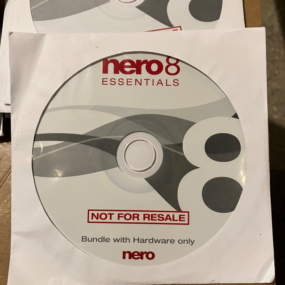 nero 8 Essentials Software Audio/Video Conversion - CD DVD Burning NEW