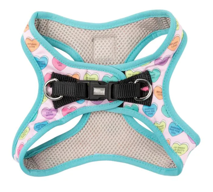 FuzzYard Candy Hearts Step-in Harness MEDIUM