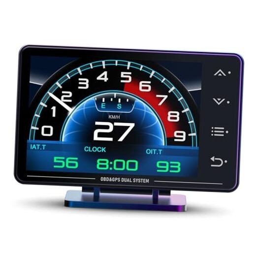 Obd2 Gauge Display Heads Up Display 4.3-inch TFT LCD Screen Multi-Function
