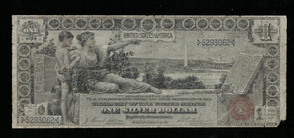 SC 1896 $1 Silver Certificate "Educational” Fr.224 (062)