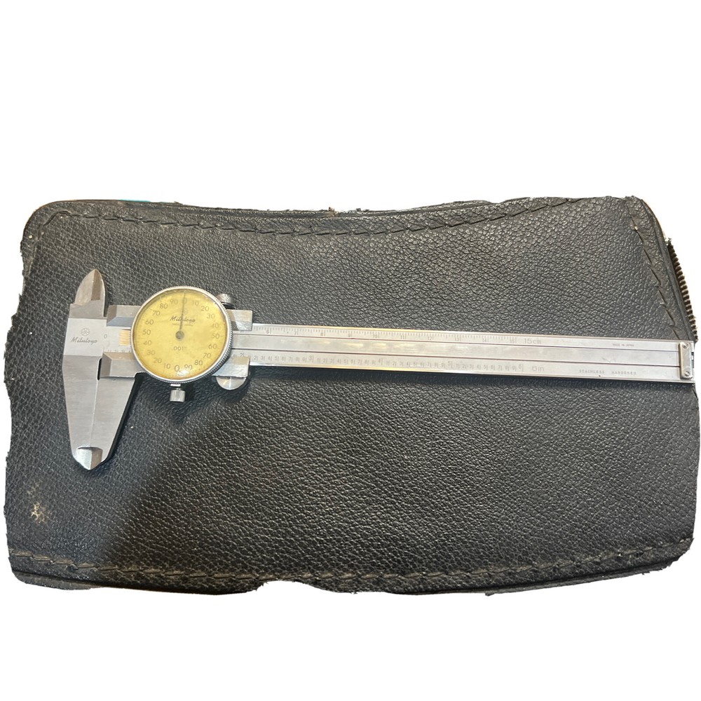 Mitutoyo Dial Caliper  0-6" Range .001" Shock Proof Missing Glass