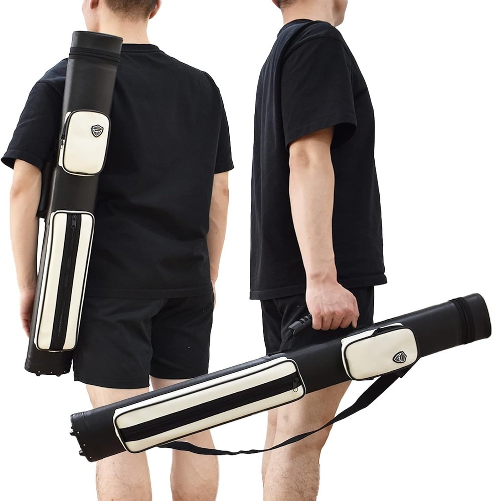 2x2 Hard Shell Pool Cue Case - Protects Against Warping & Moisture