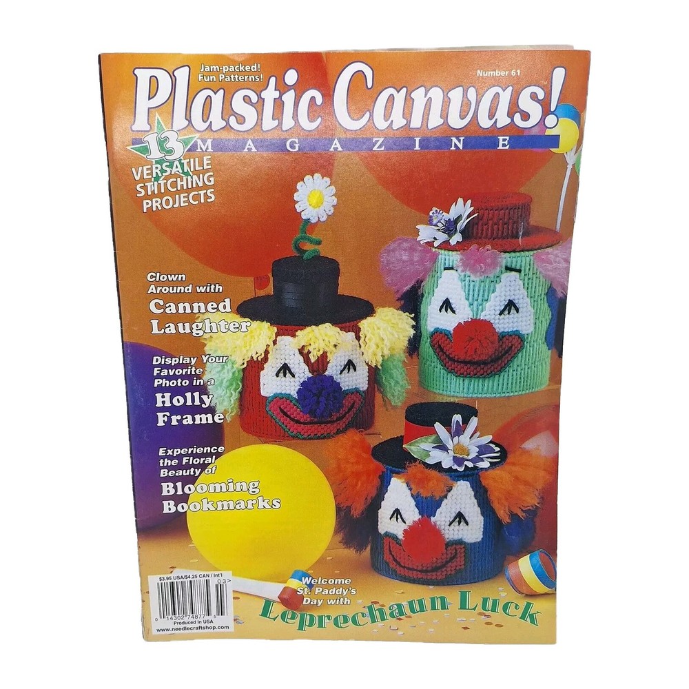 Plastic Canvas Magazine Pattern Book Issue 61 Clowns
