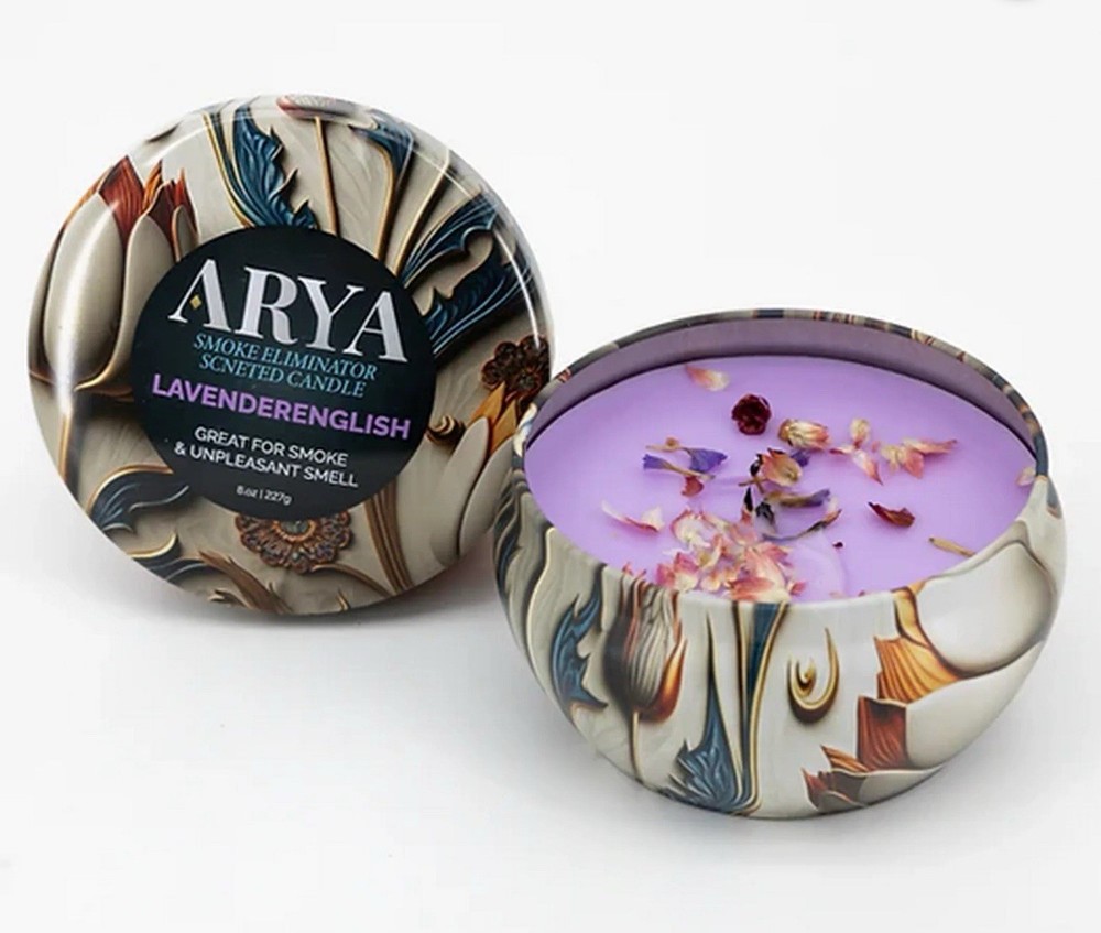 ARYA ODOR ELIMINATOR SCENTED CANDLE- 8OZ- 1CT- Assorted Scent