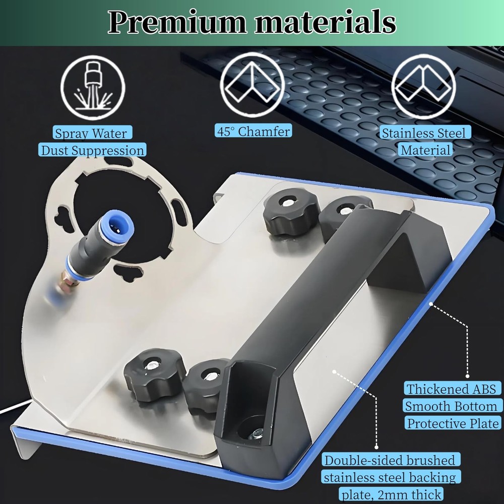 45-degree tile chamfering tool, ceramic tile cutting tool, angle grinder atta...