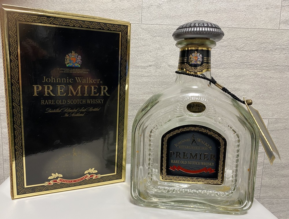 Johnnie Walker Premier Rare Old Scotch Whisky Empty Bottle Collectible