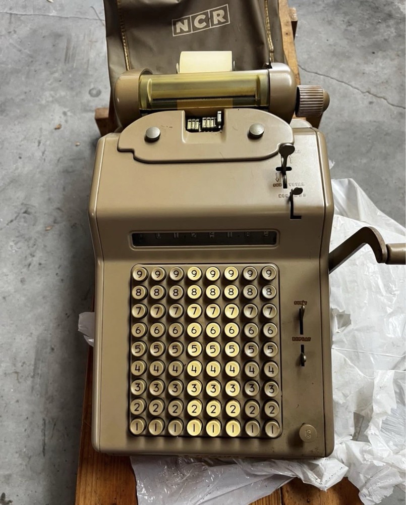 Vintage Adding Machine Made By National