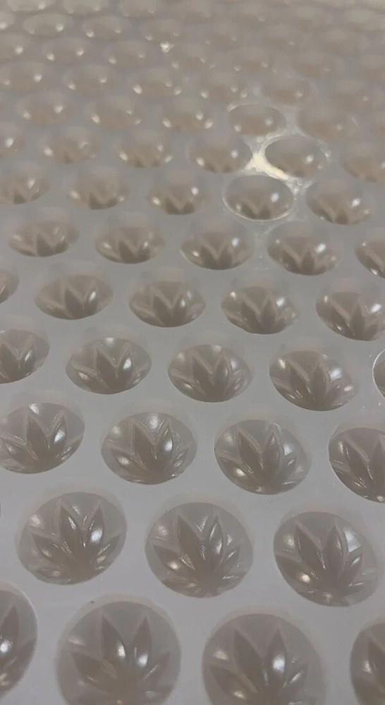 Marijuana Cannabis Hemp Leaf Round Circle Mold