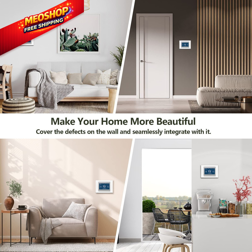 Thermostat Wall Plate Replacement for Honeywell - THP2400A1027W White