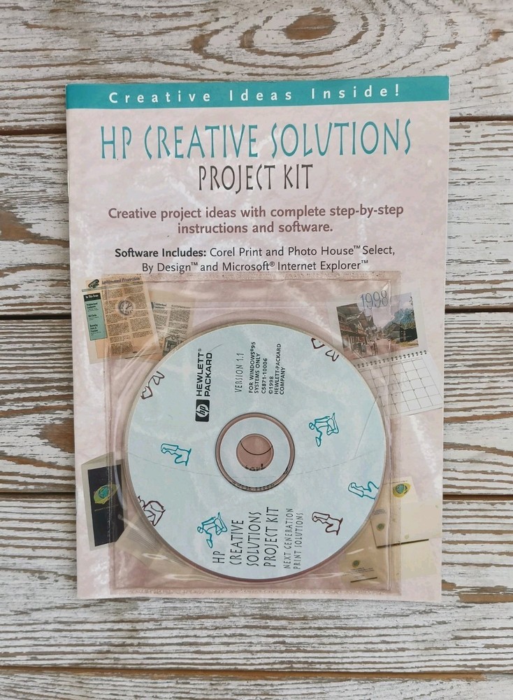 Vintage HP Creative Solutions Project Kit Sealed Software