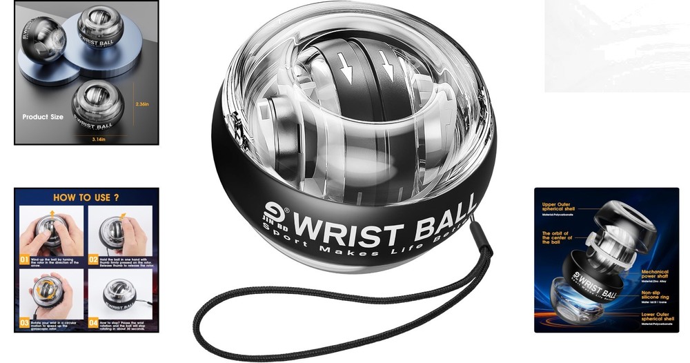 Durable Wrist Trainer Ball – Automatic Start for Effortless Strength Workouts